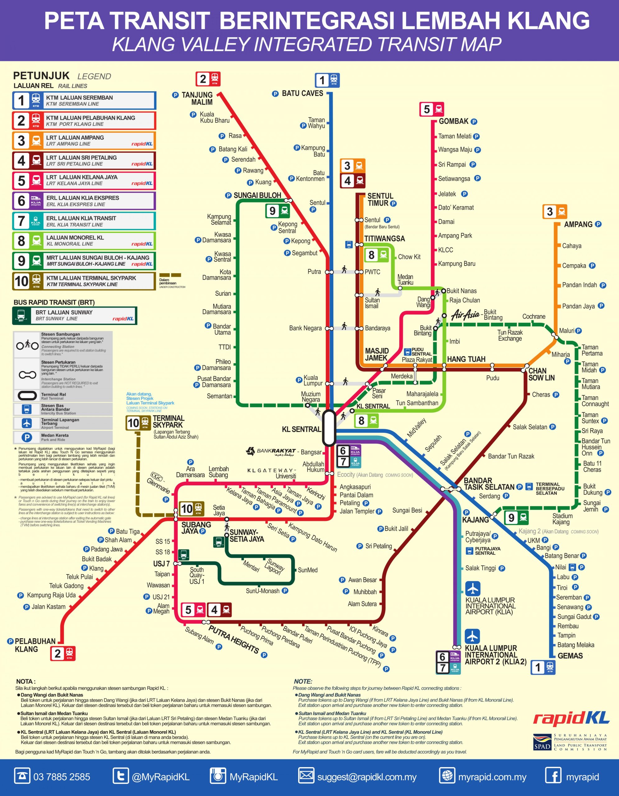 kuala lumpur (kl)-metro-map